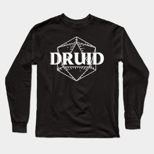 Druid Class D20 Print Long Sleeve T-Shirt